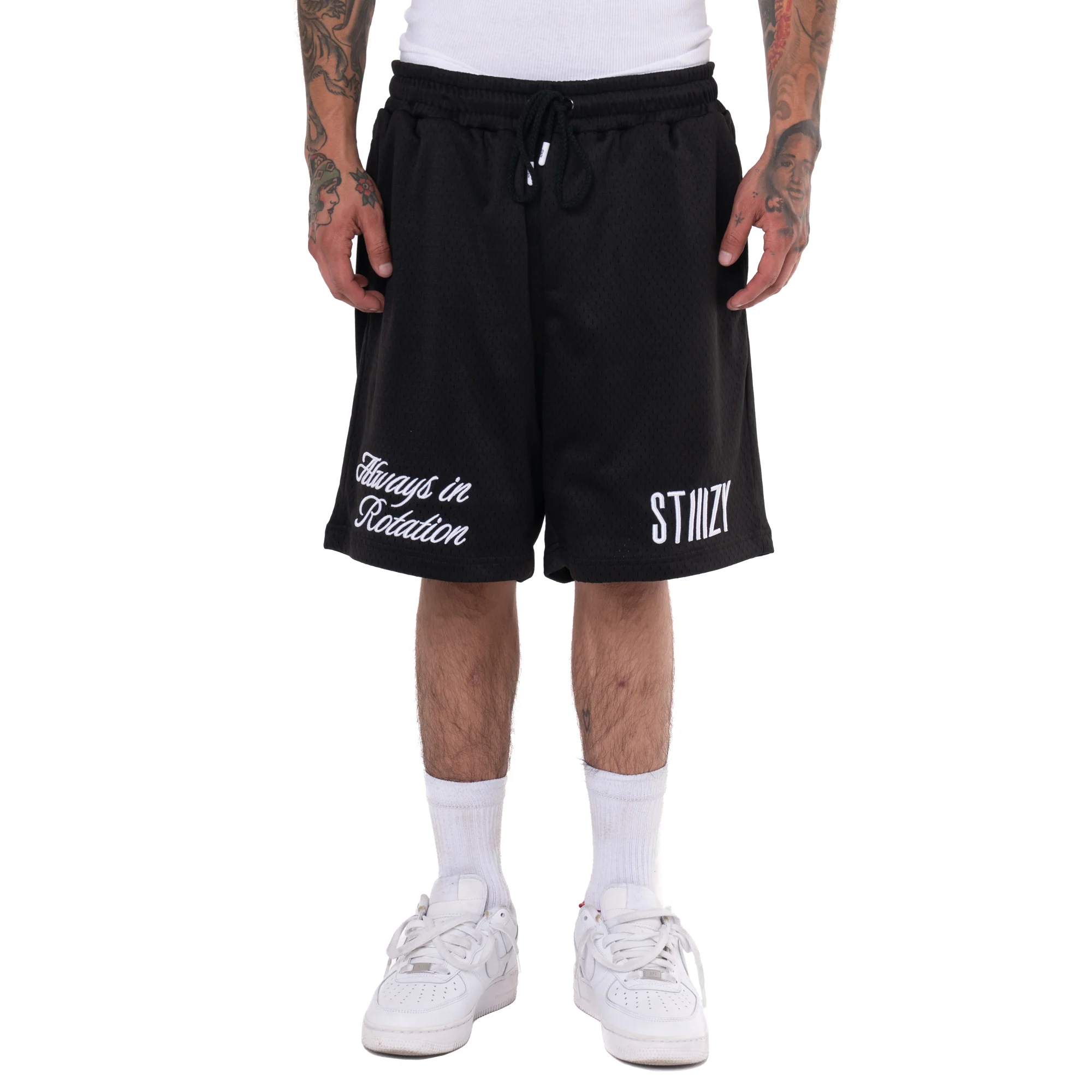 Basketball Mesh Shorts, Black - Image 2