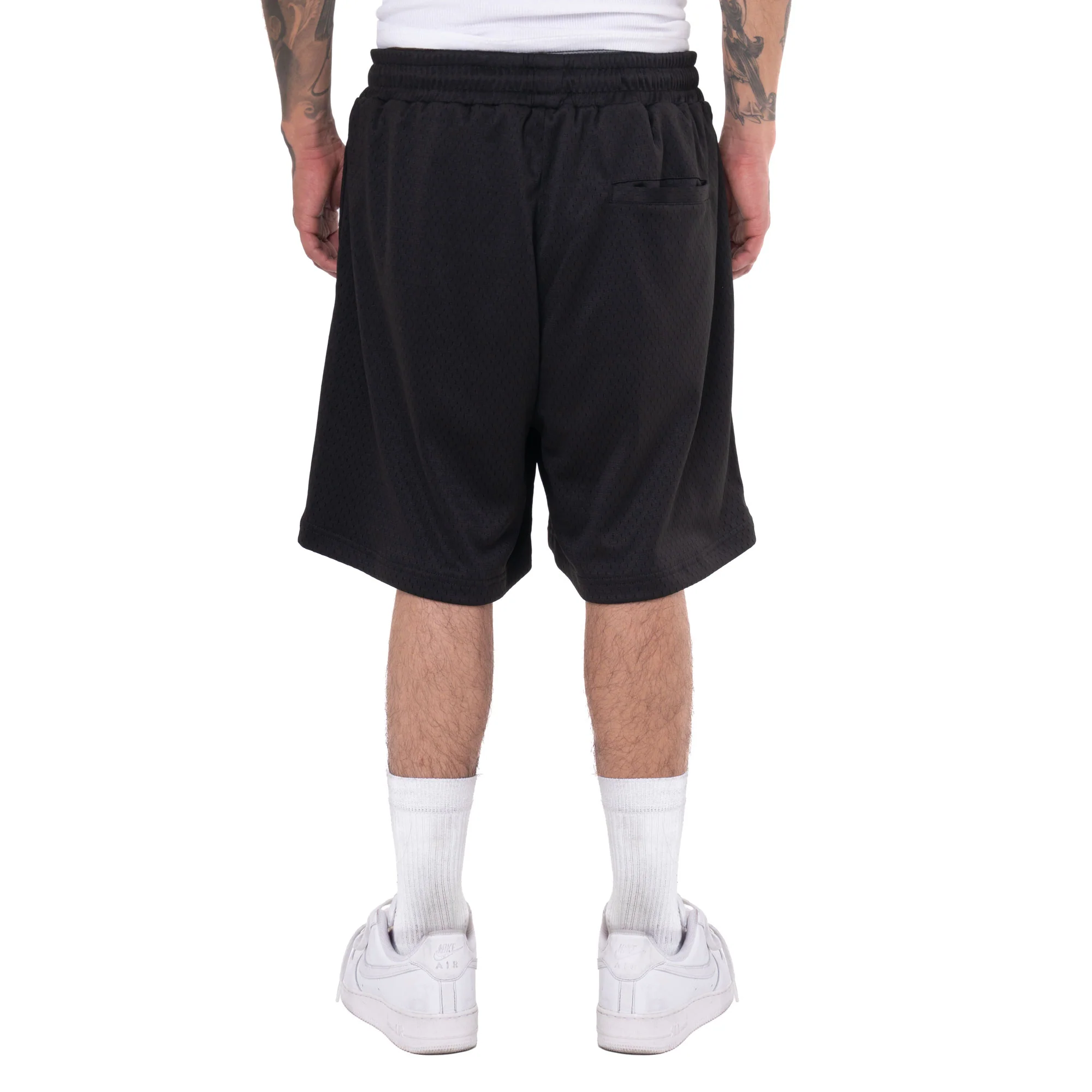 Basketball Mesh Shorts, Black - Image 3