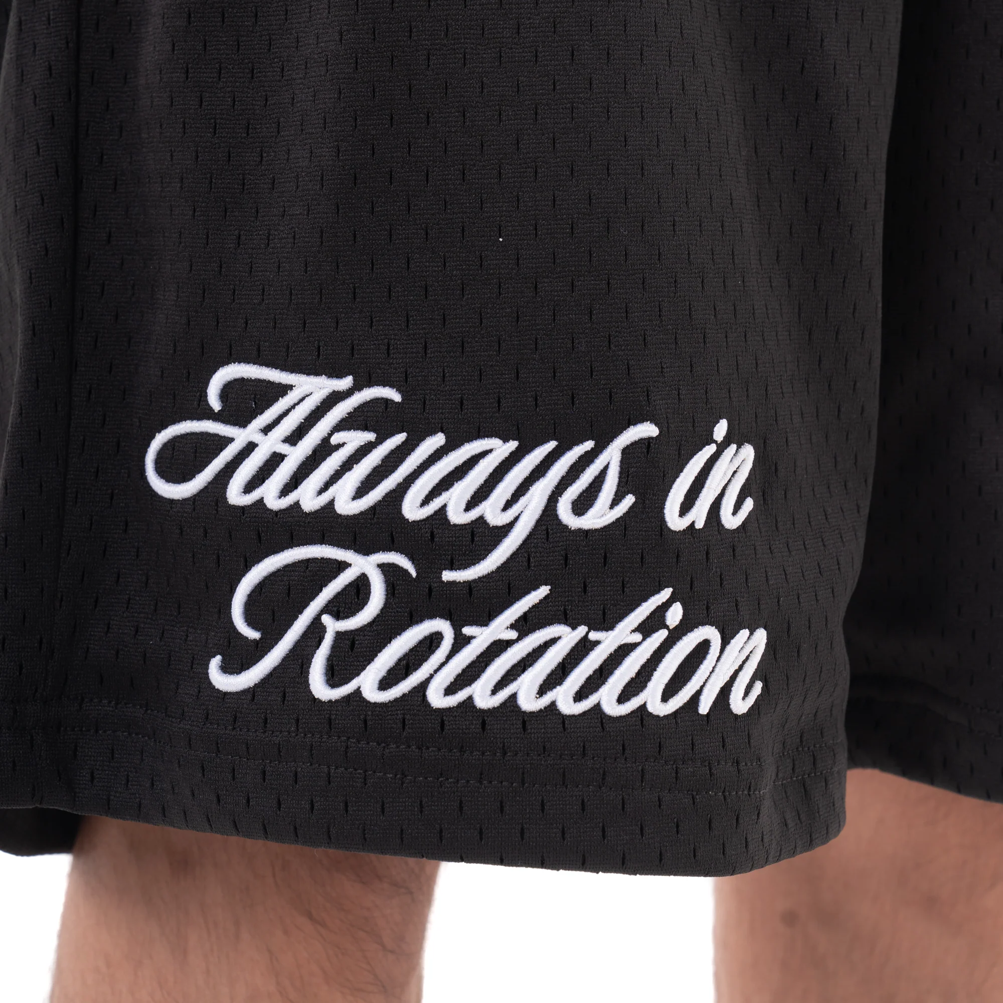 Basketball Mesh Shorts, Black - Image 5