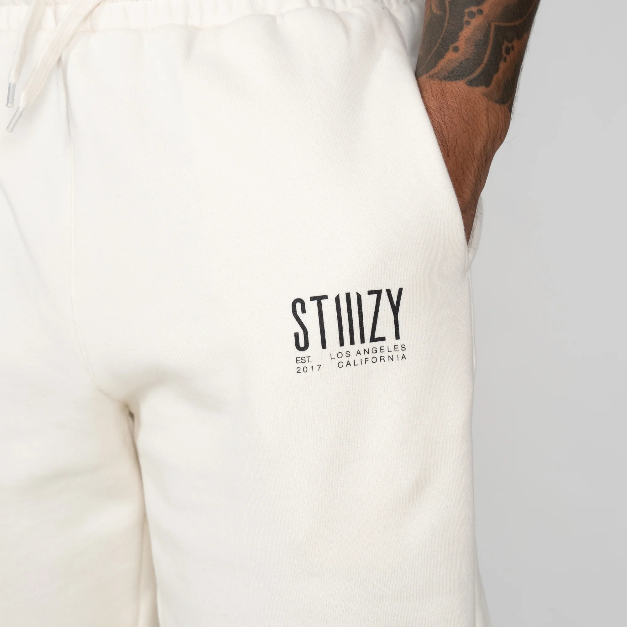 STIIIZY Always in Rotation Sweatpants - Cream - Image 3