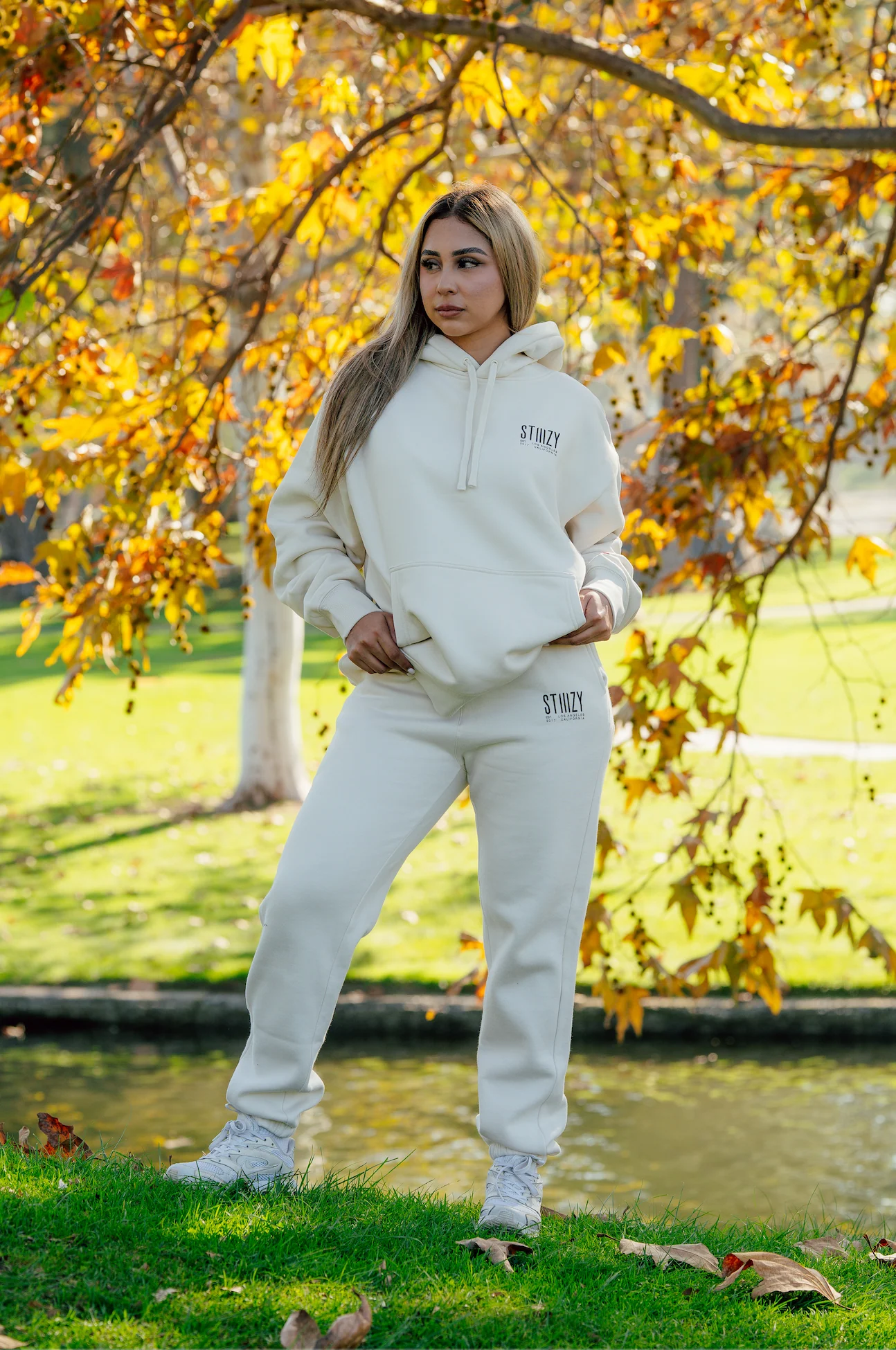 STIIIZY Always in Rotation Sweatpants - Cream - Image 4