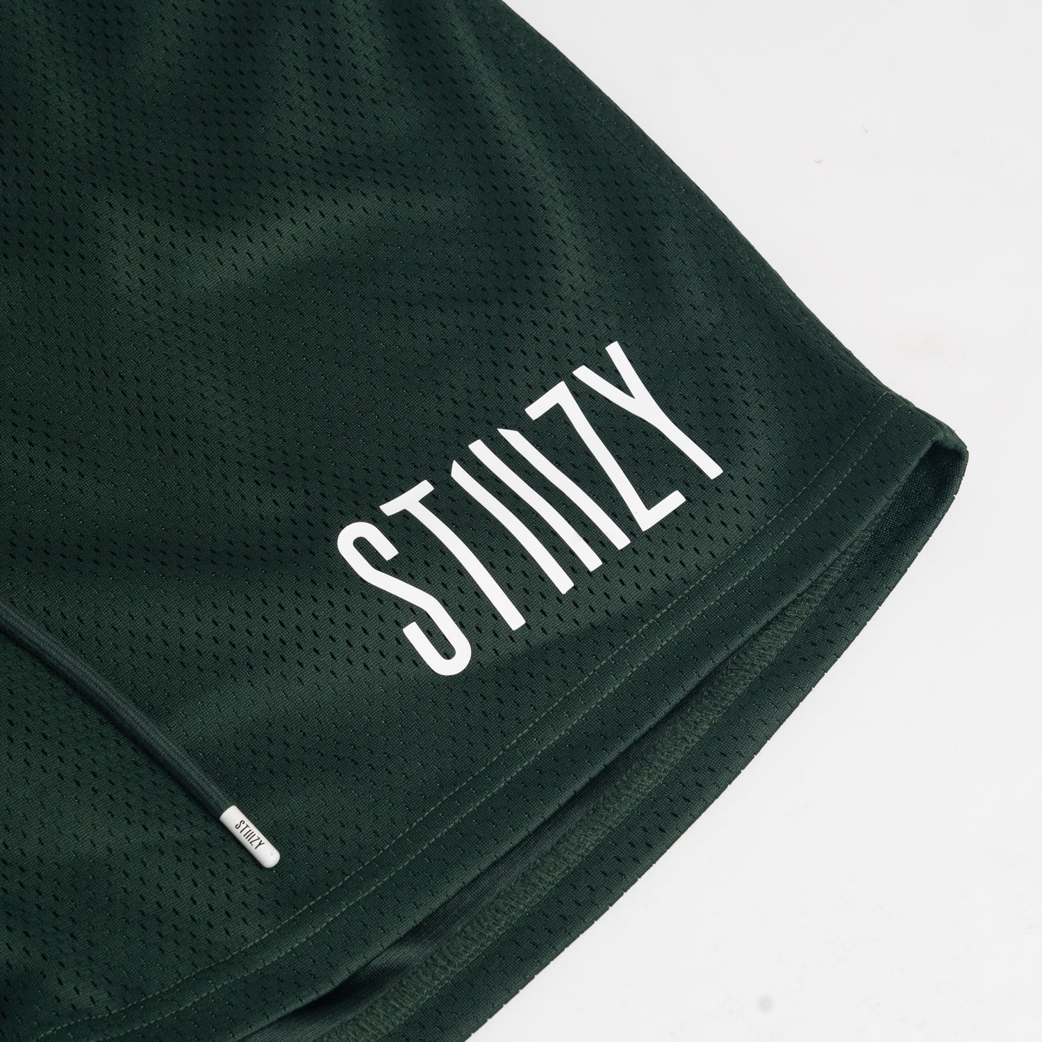 STIIIZY Mesh Basketball Shorts - Green - Image 3