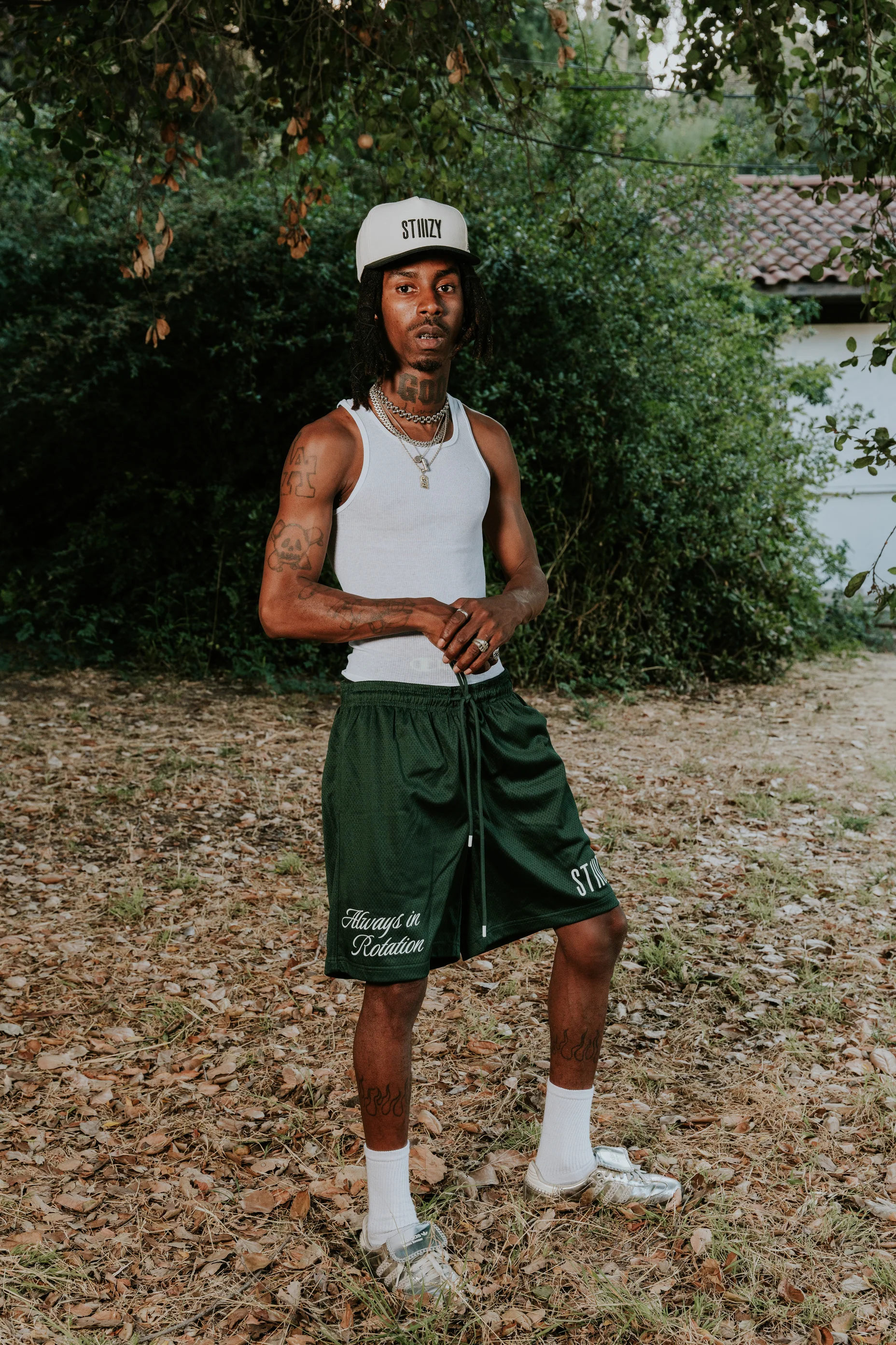STIIIZY Mesh Basketball Shorts - Green - Image 5