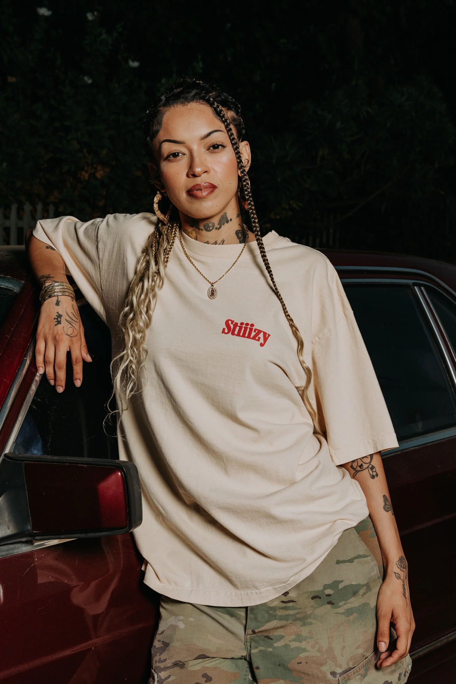STIIIZY Smoker's Club T-Shirt - Cream - Image 6