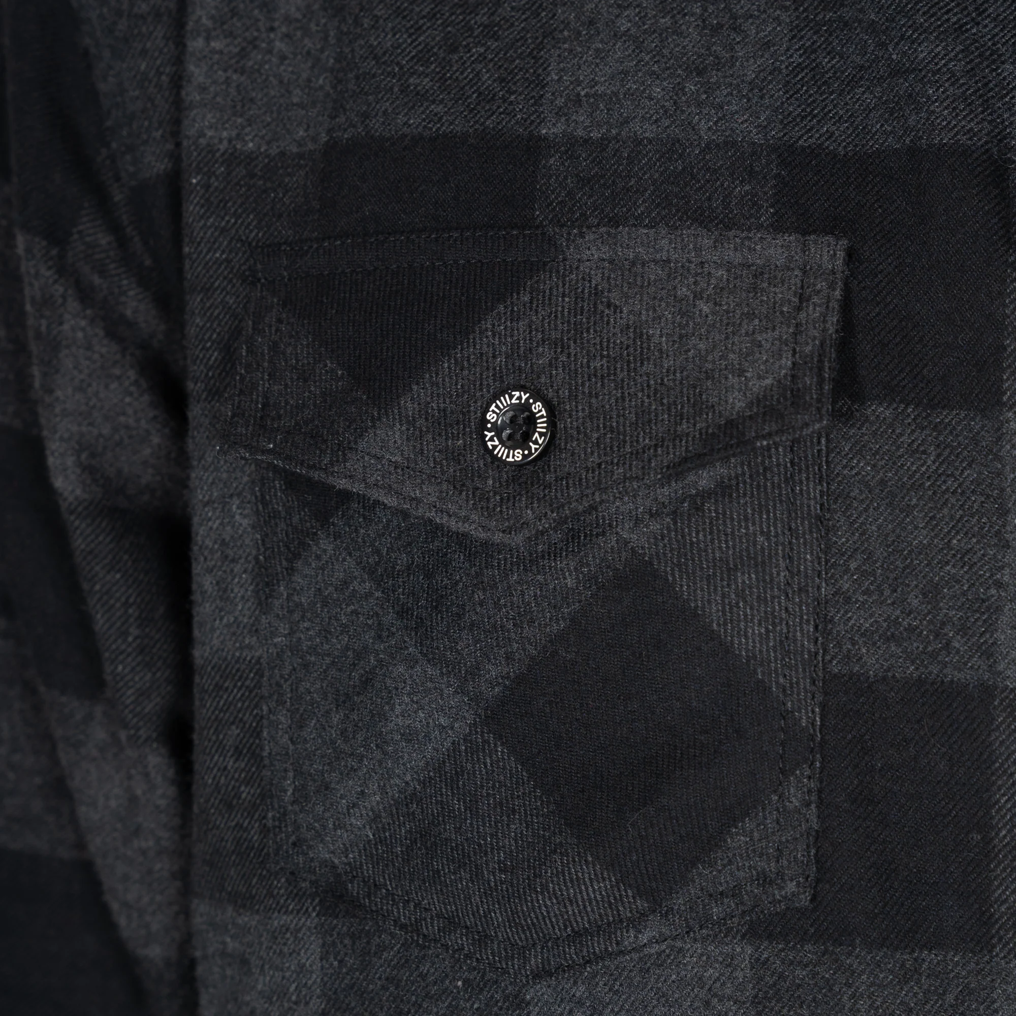 STIIIZY Plaid Flannel - Black - Image 3